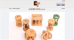 Desktop Screenshot of clevertoys.cz