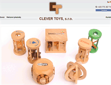 Tablet Screenshot of clevertoys.cz